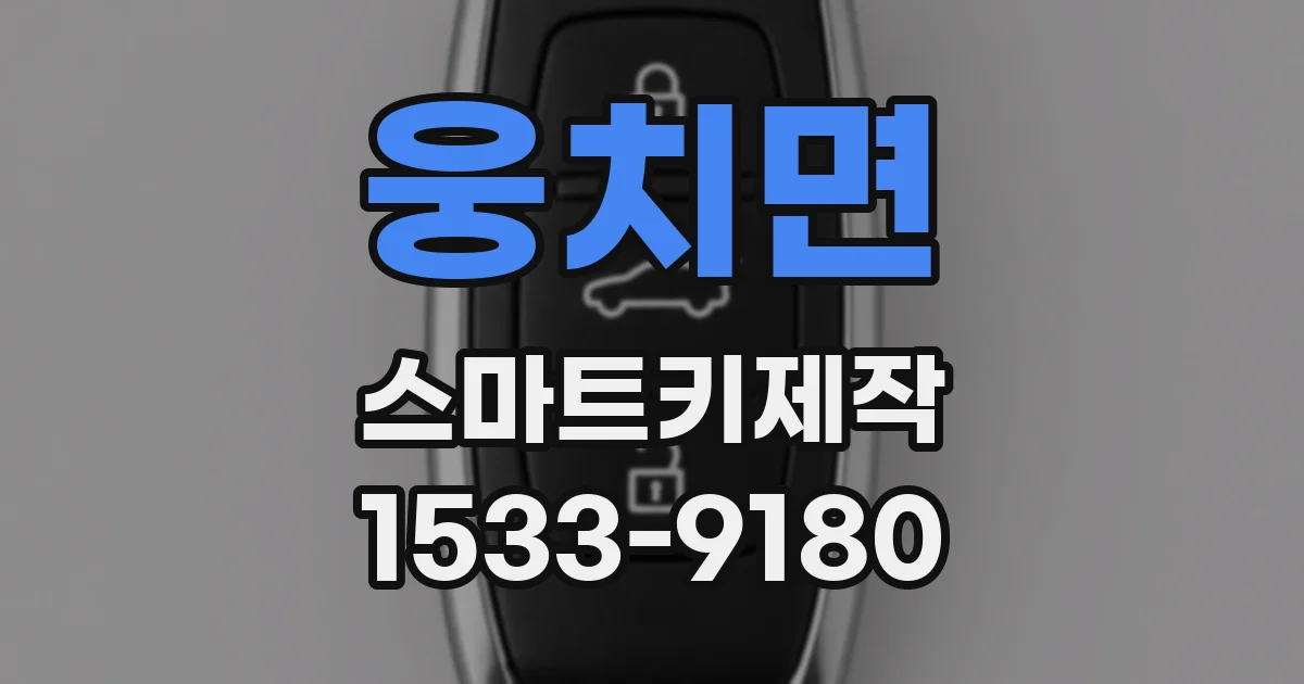 웅치면 스마트키제작