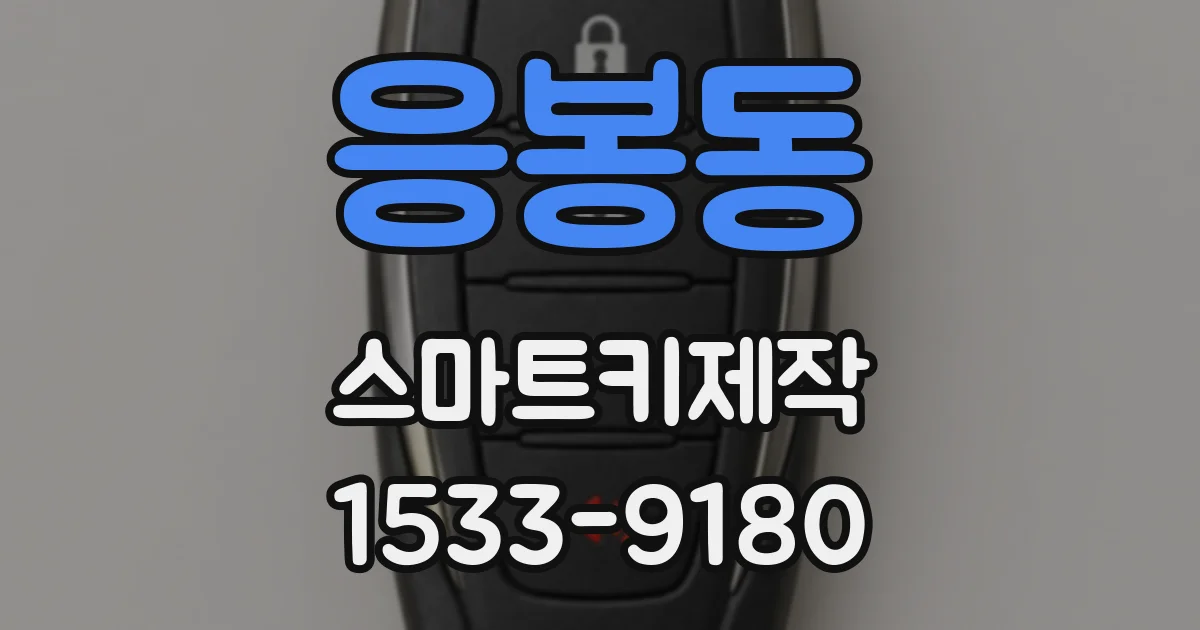 응봉동 스마트키제작