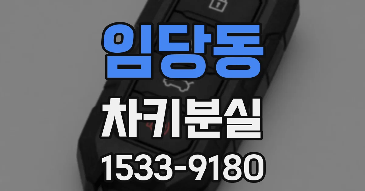 임당동 차키분실