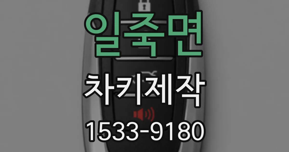 일죽면 차키제작