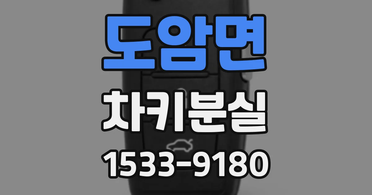 도암면 차키분실