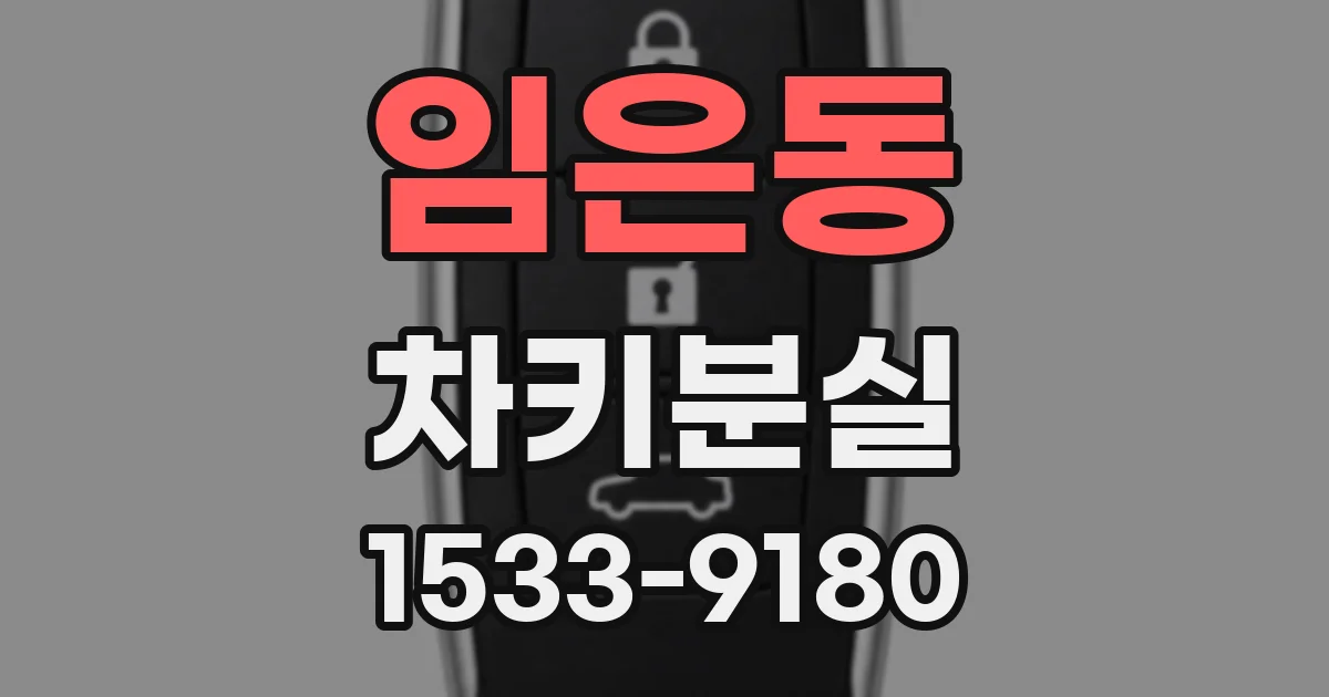 임은동 차키분실