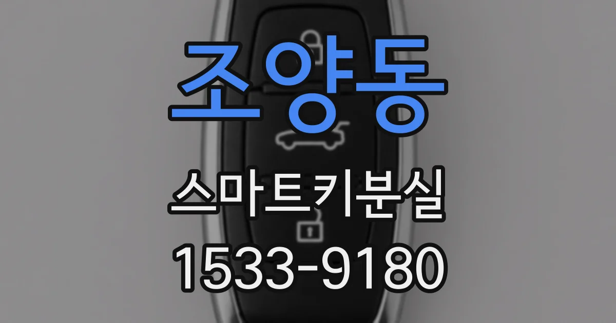 조양동 스마트키분실