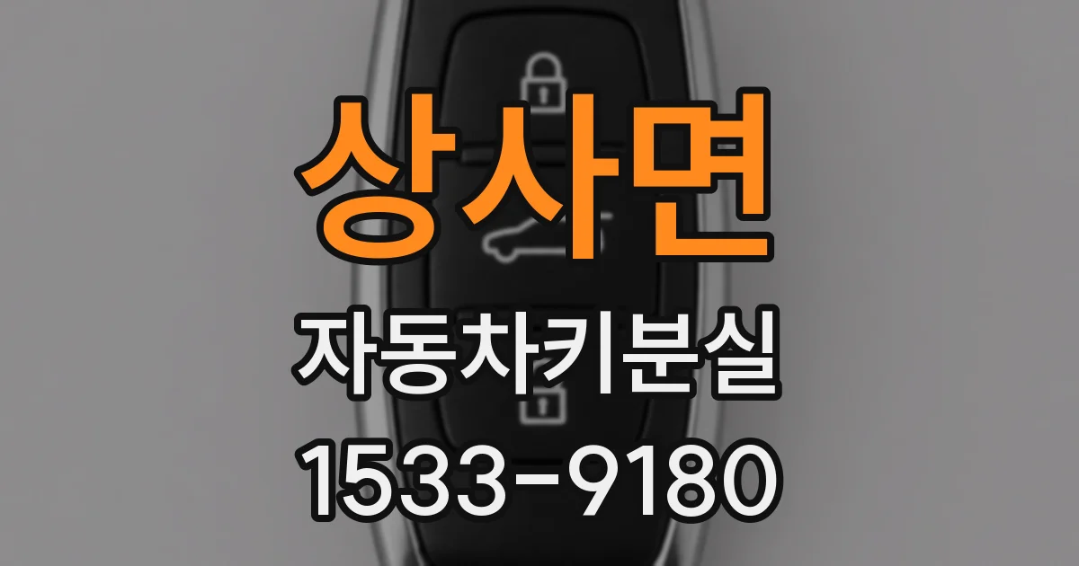 상사면 자동차키분실
