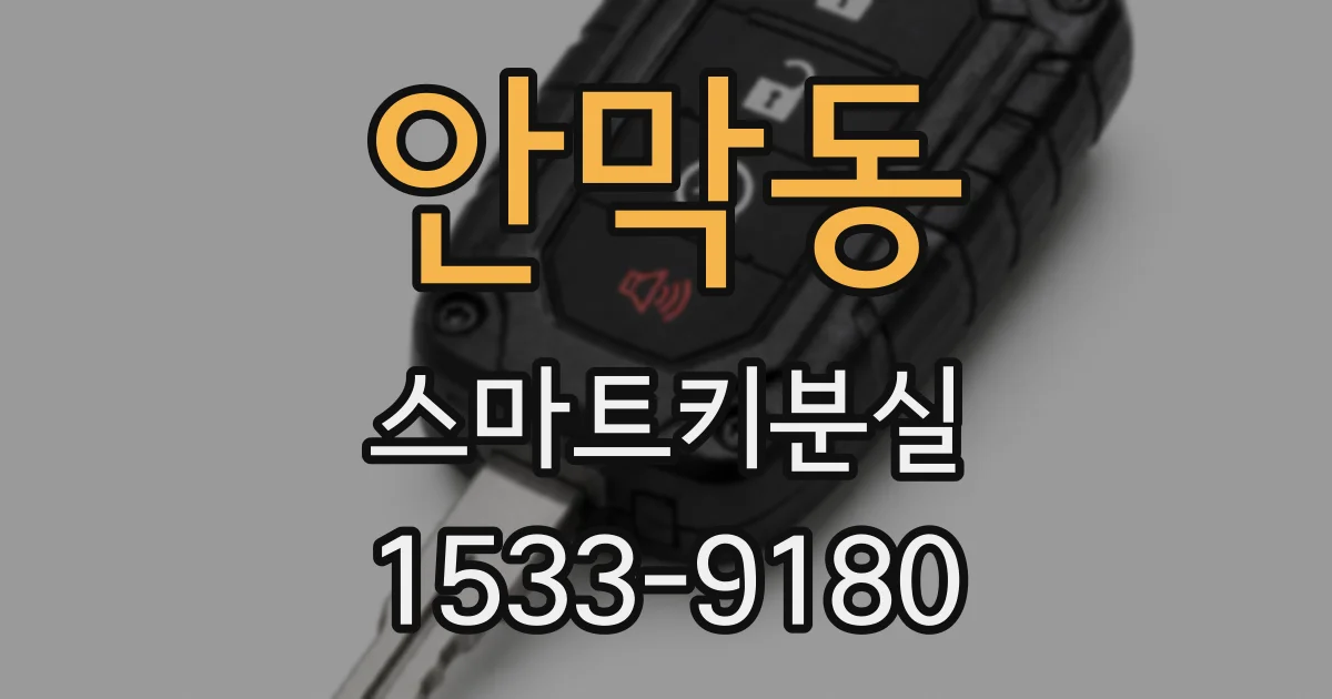 안막동 스마트키분실
