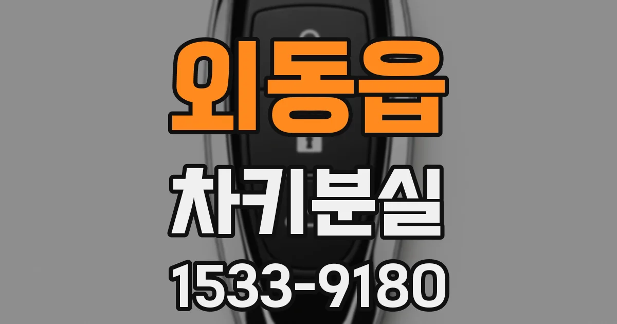 외동읍 차키분실