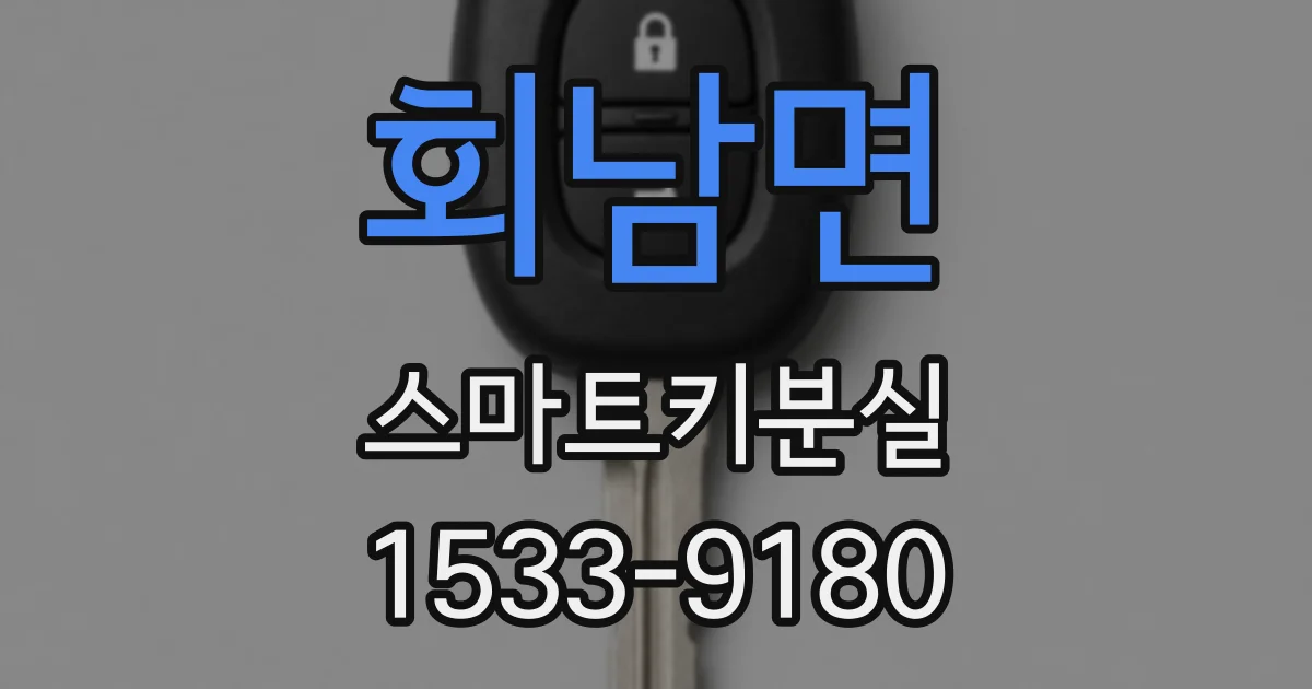 회남면 스마트키분실