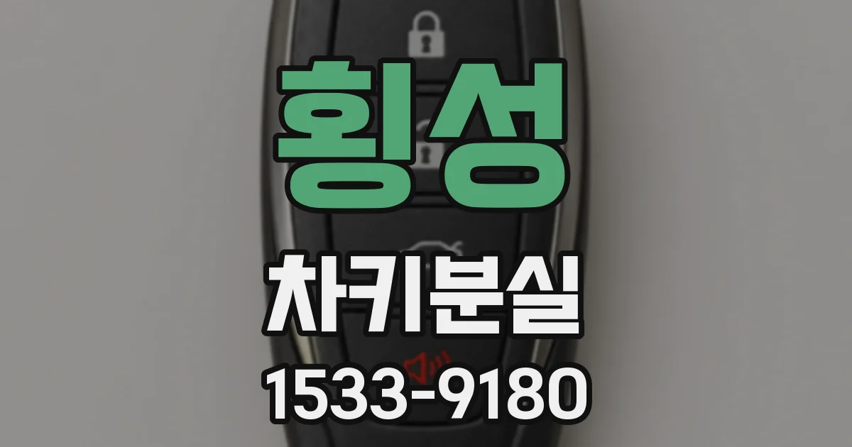 횡성 차키분실
