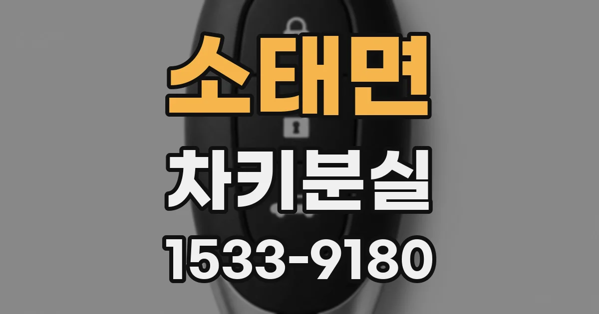 소태면 차키분실