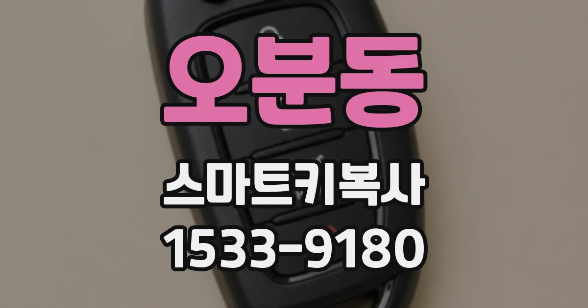 오분동 스마트키복사
