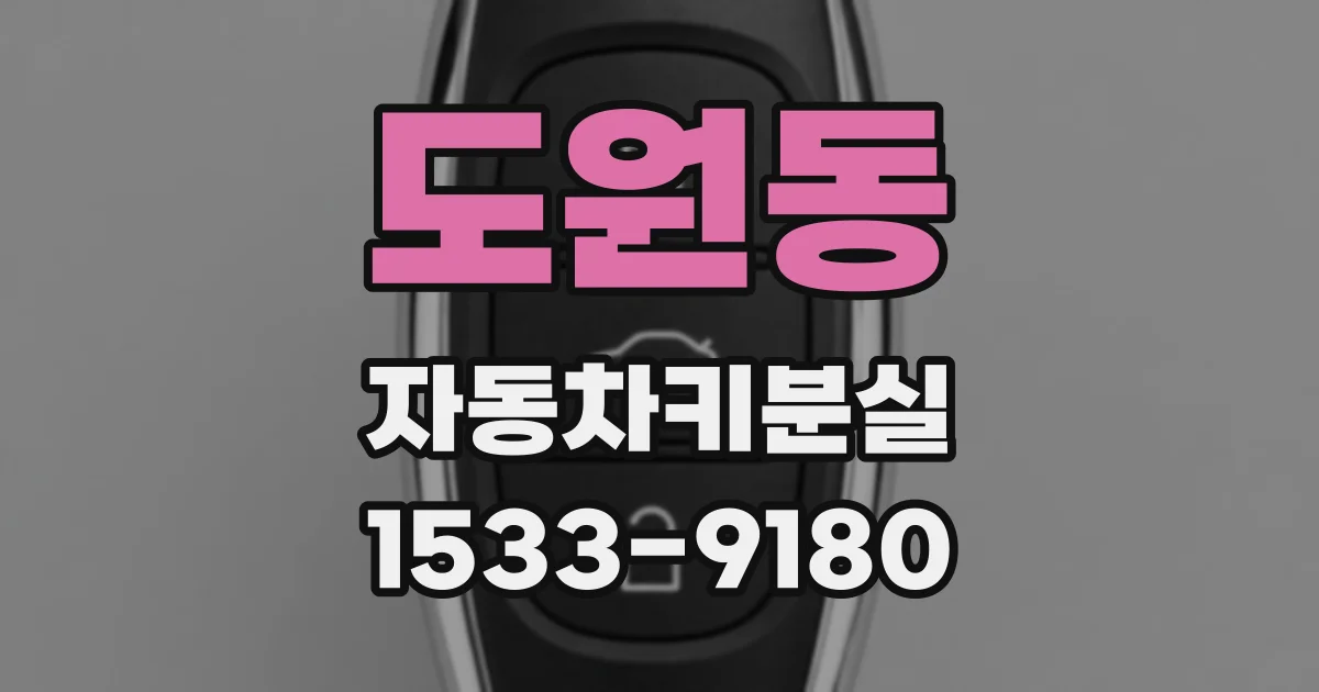 도원동 자동차키분실