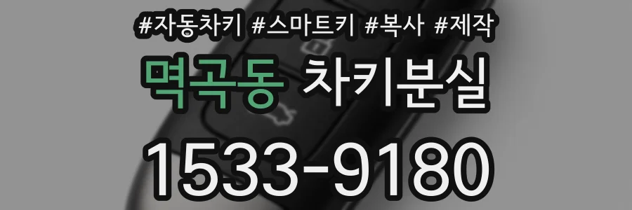 멱곡동 차키분실