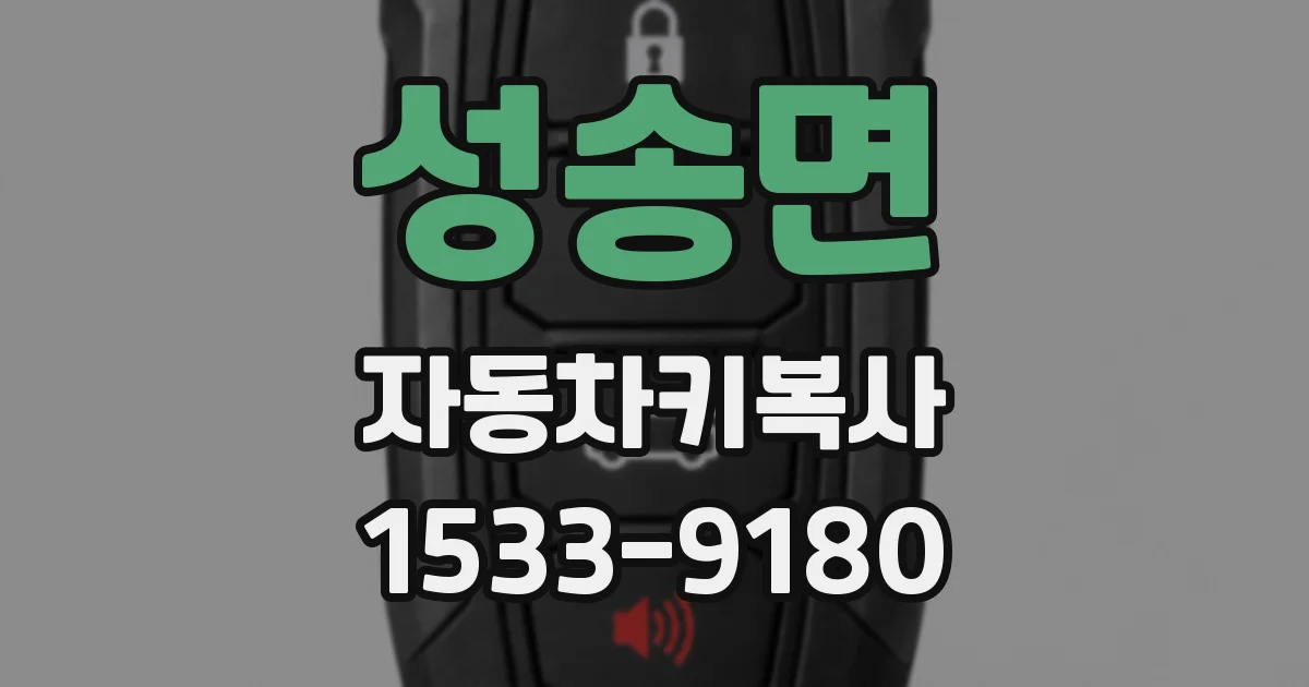 성송면 자동차키복사