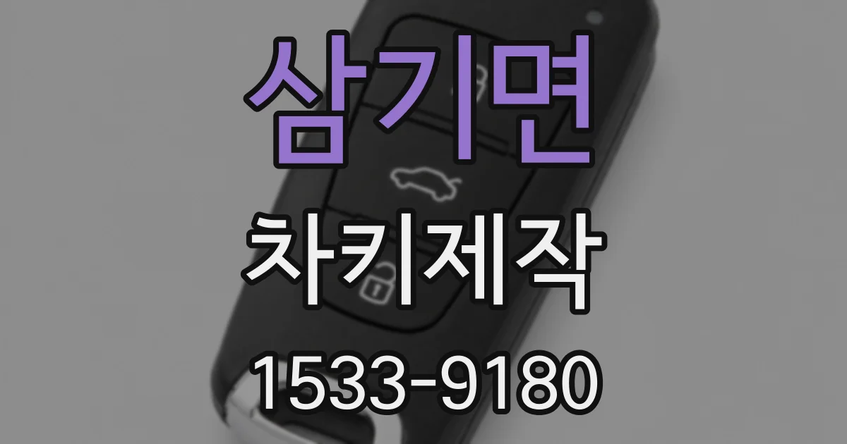삼기면 차키제작
