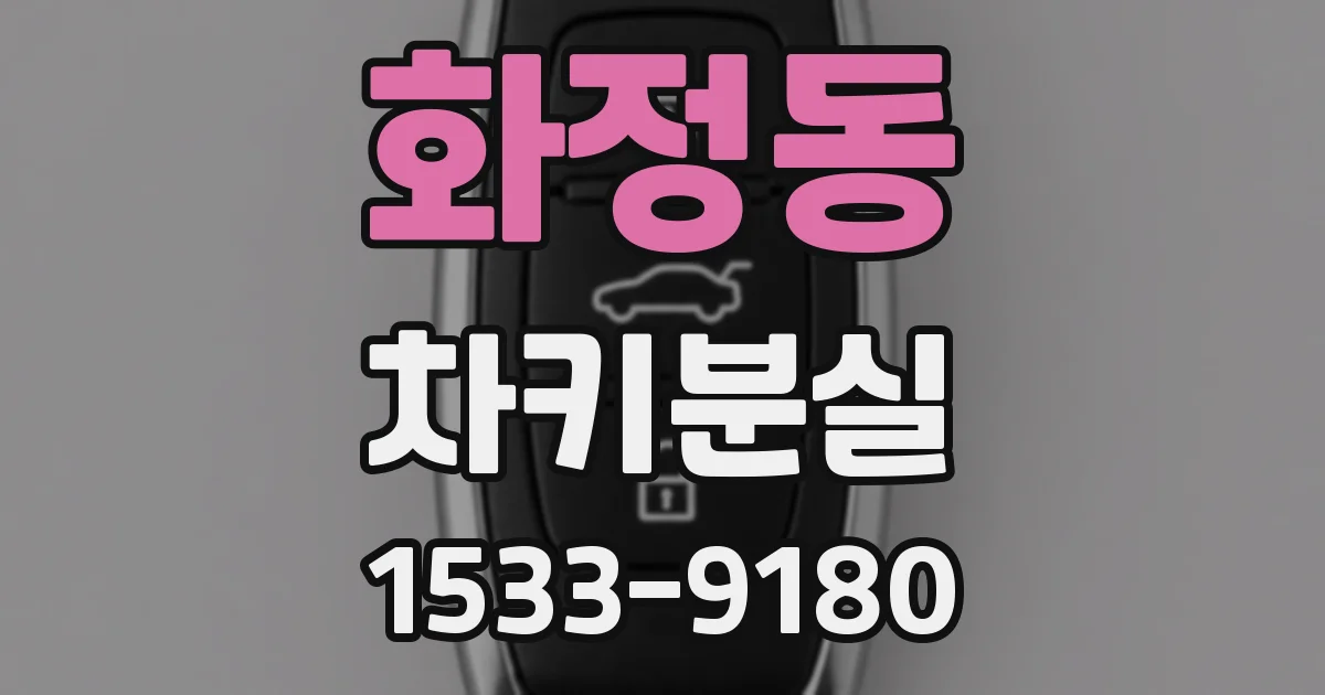 화정동 차키분실