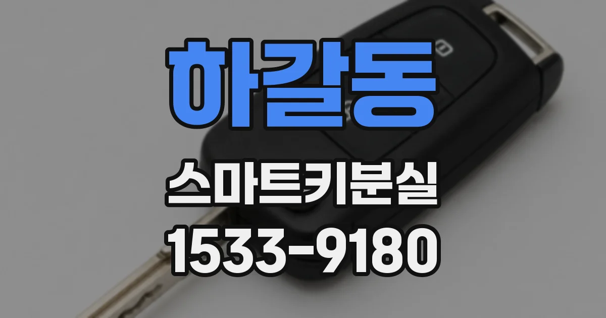 하갈동 스마트키분실