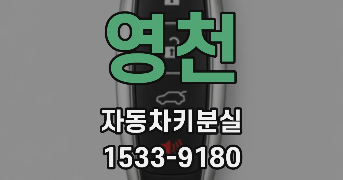 영천 자동차키분실