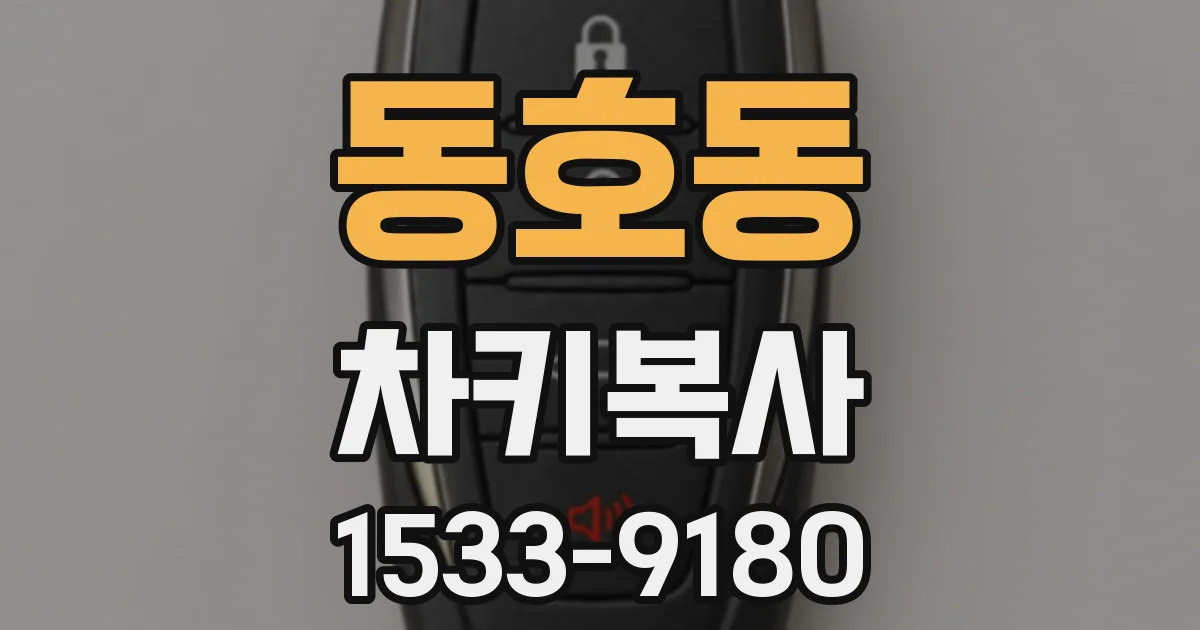 동호동 차키복사