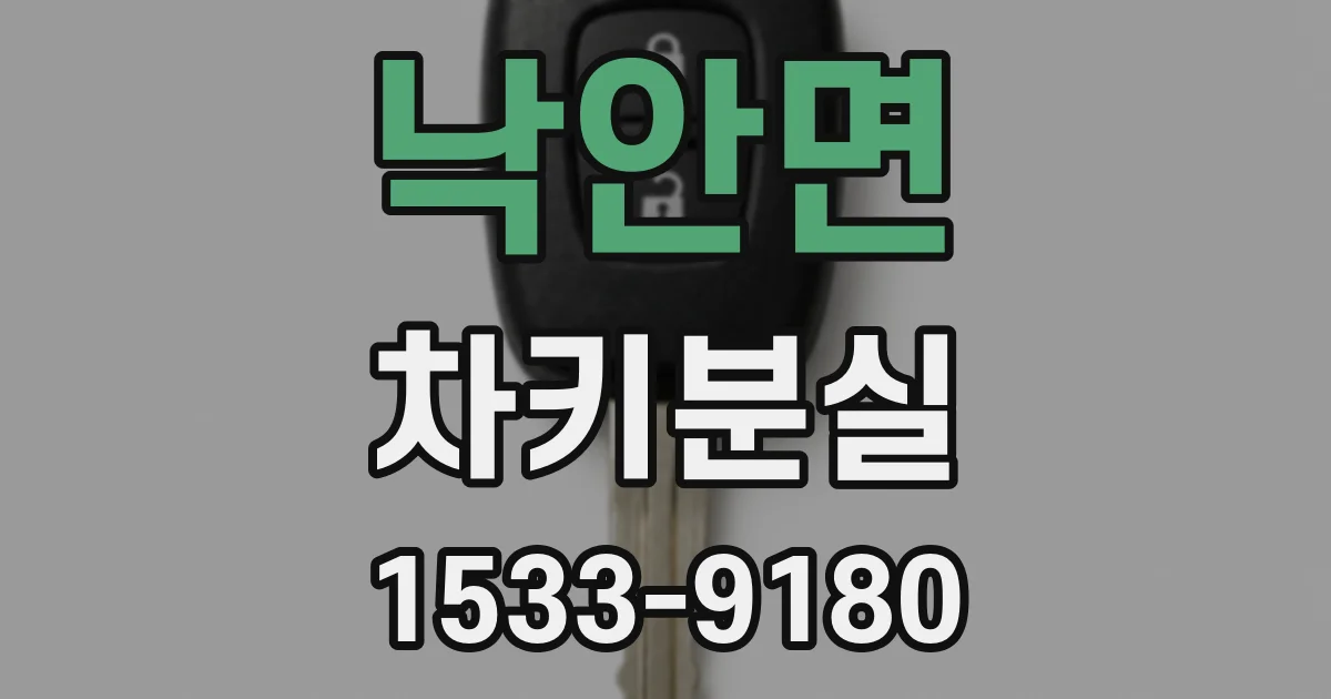 낙안면 차키분실