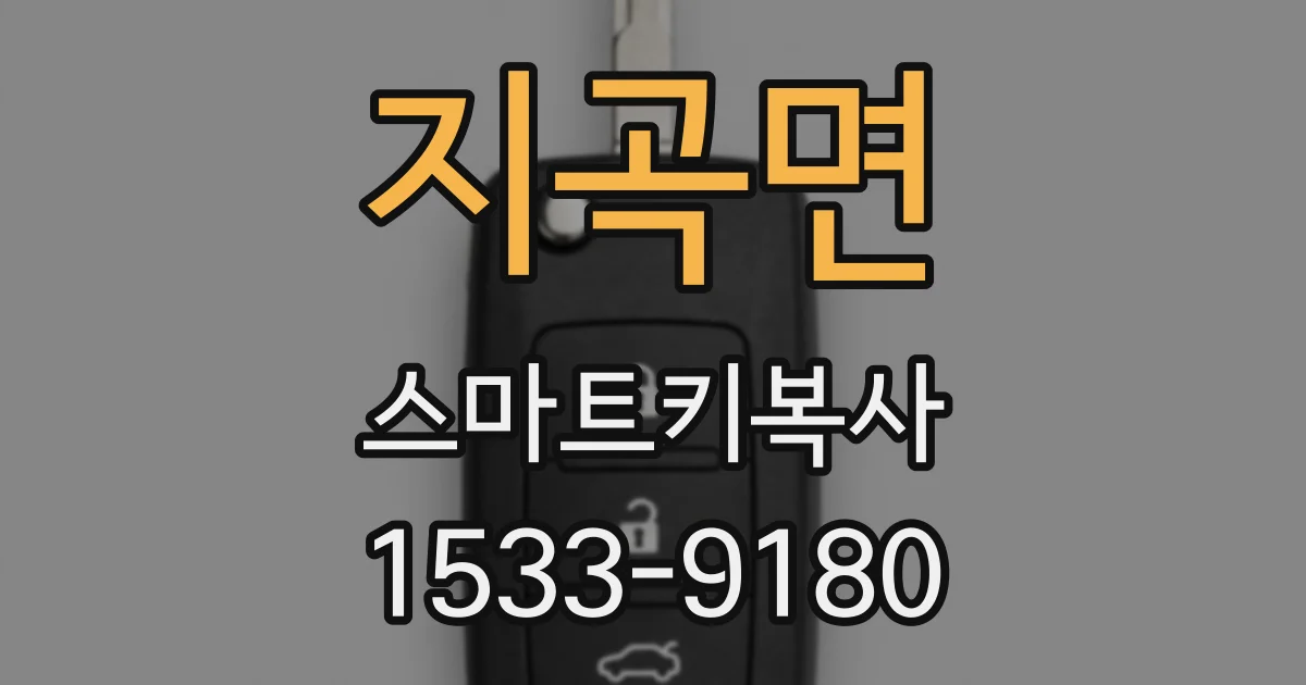 지곡면 스마트키복사