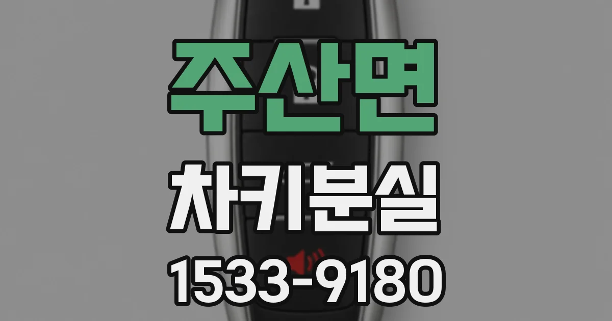 주산면 차키분실
