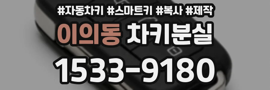 이의동 차키분실