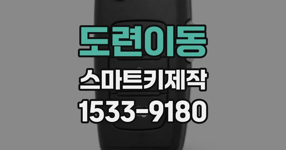 도련이동 스마트키제작