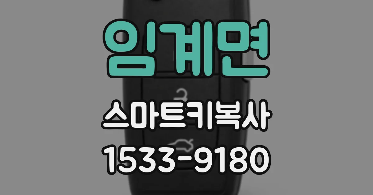 임계면 스마트키복사