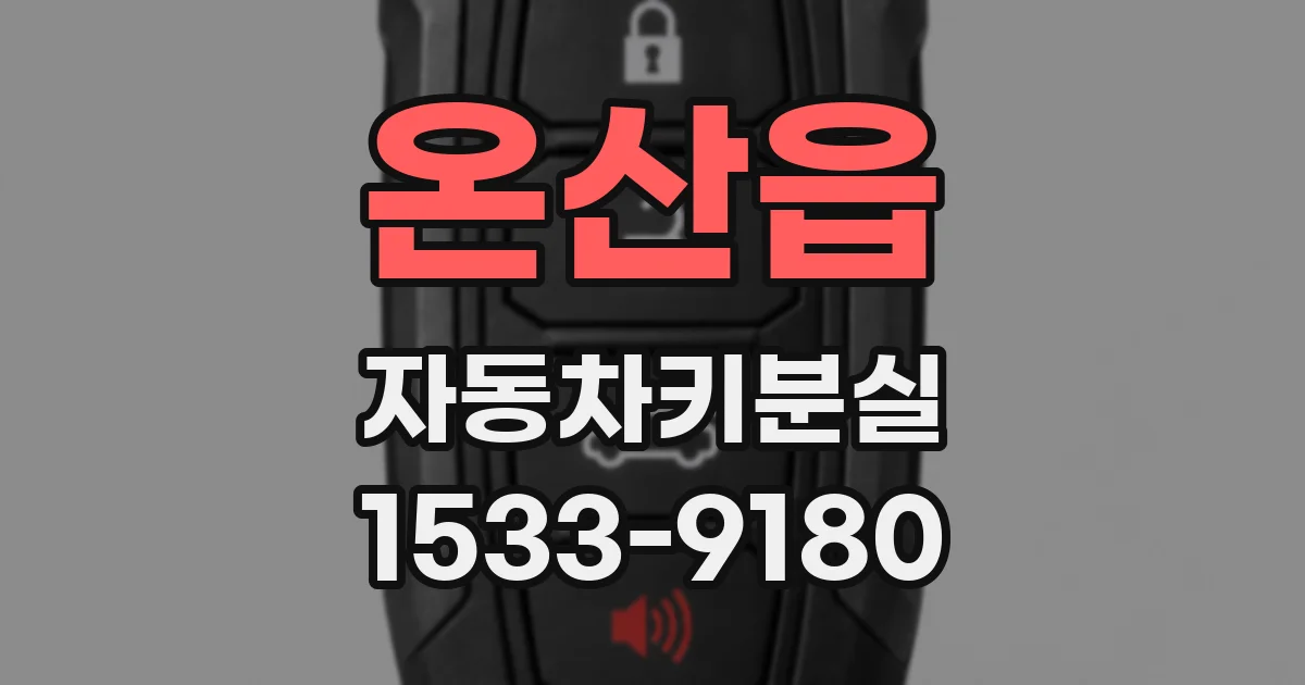 온산읍 자동차키분실