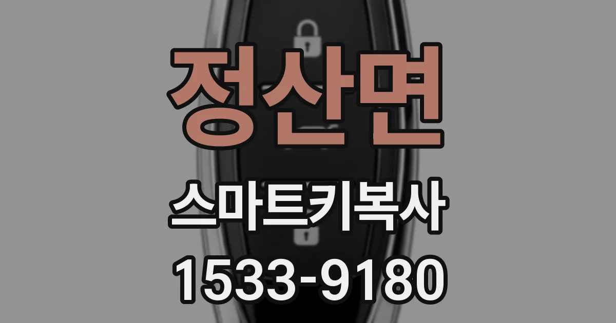 정산면 스마트키복사