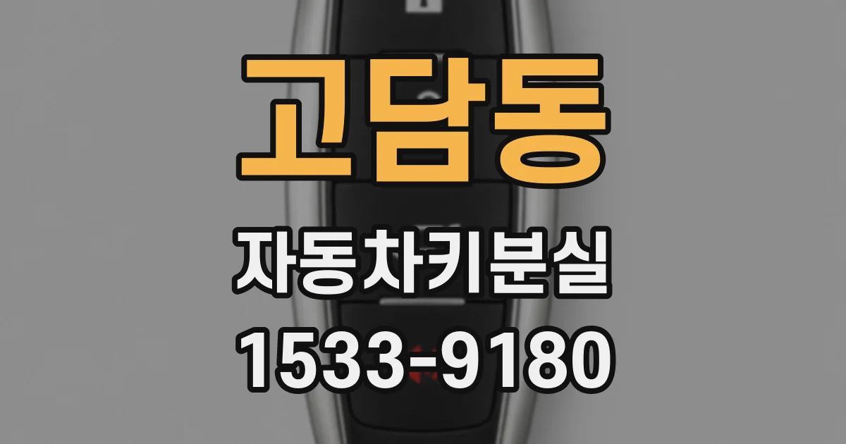 고담동 자동차키분실