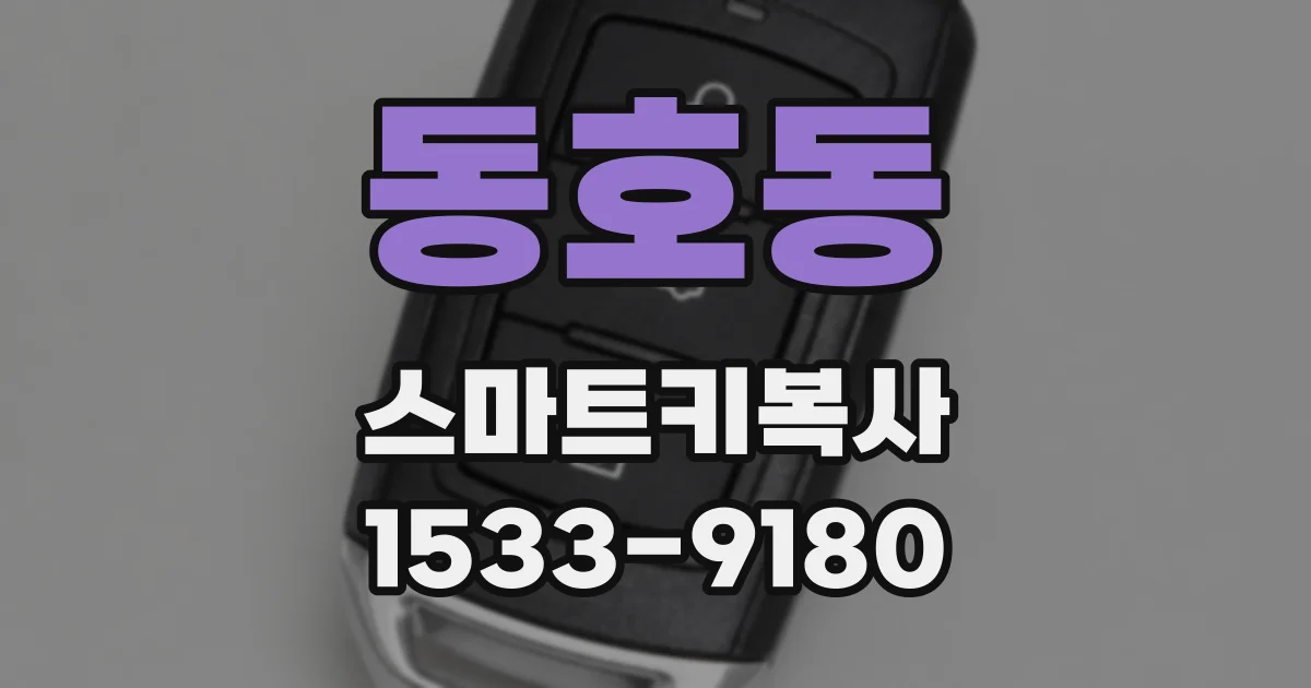 동호동 스마트키복사