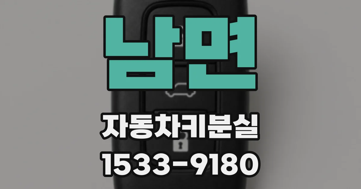 남면 자동차키분실