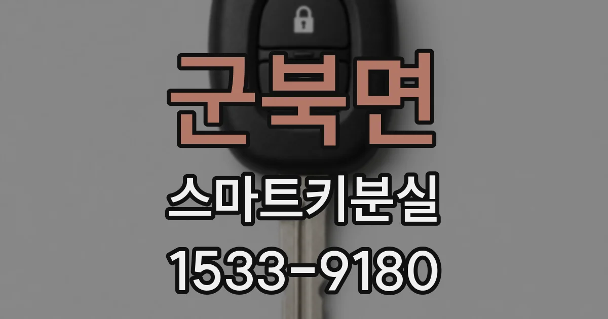 군북면 스마트키분실