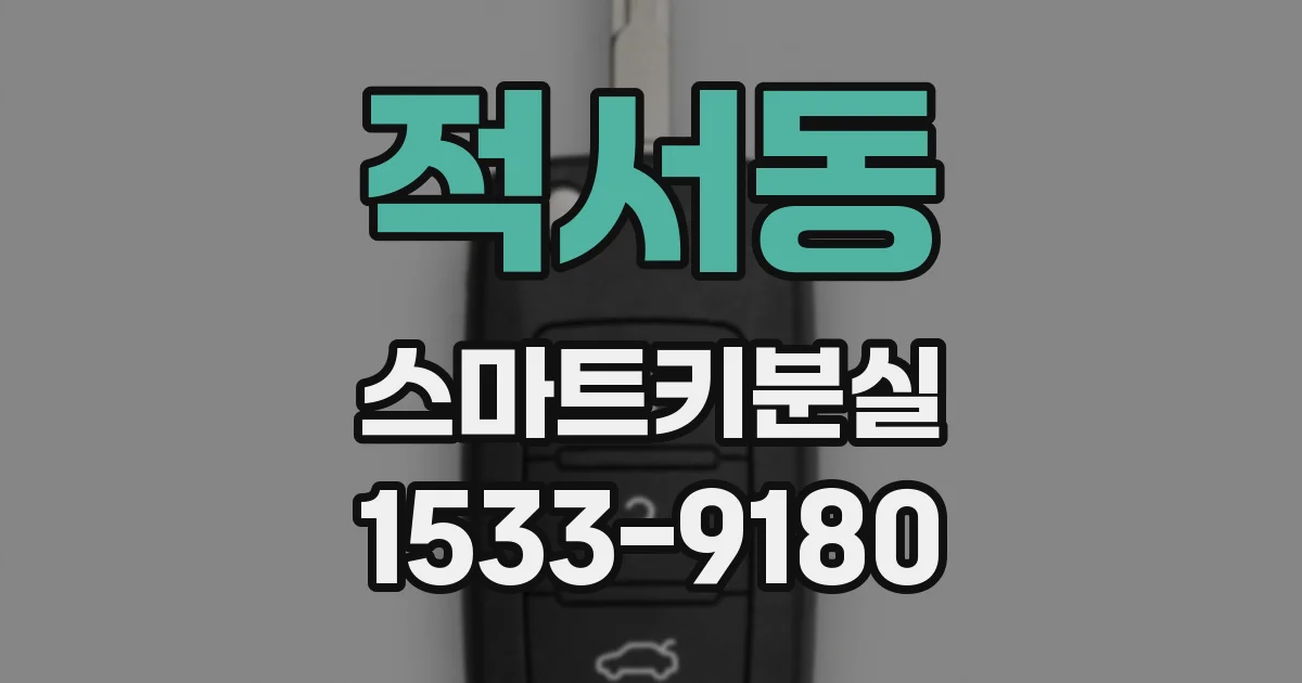 적서동 스마트키분실