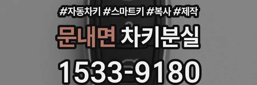 문내면 차키분실