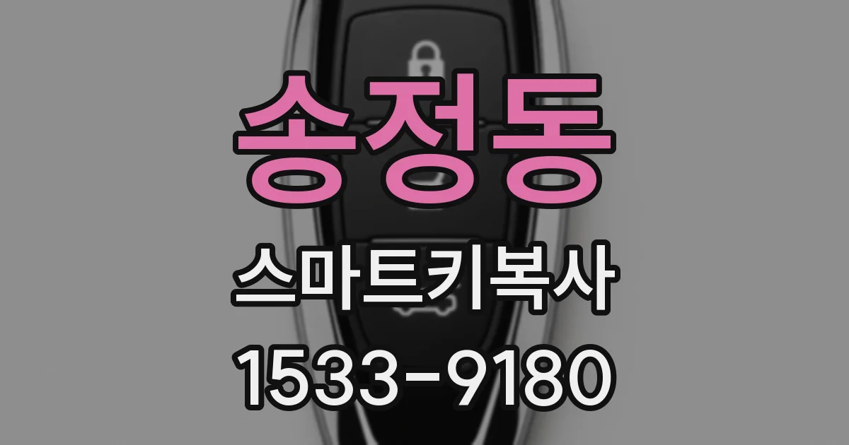 송정동 스마트키복사