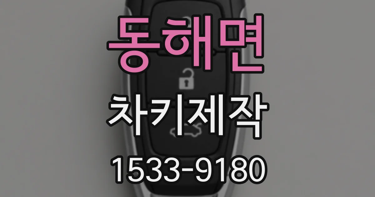 동해면 차키제작
