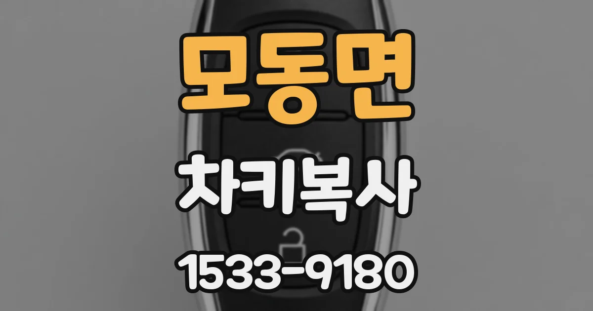 모동면 차키복사