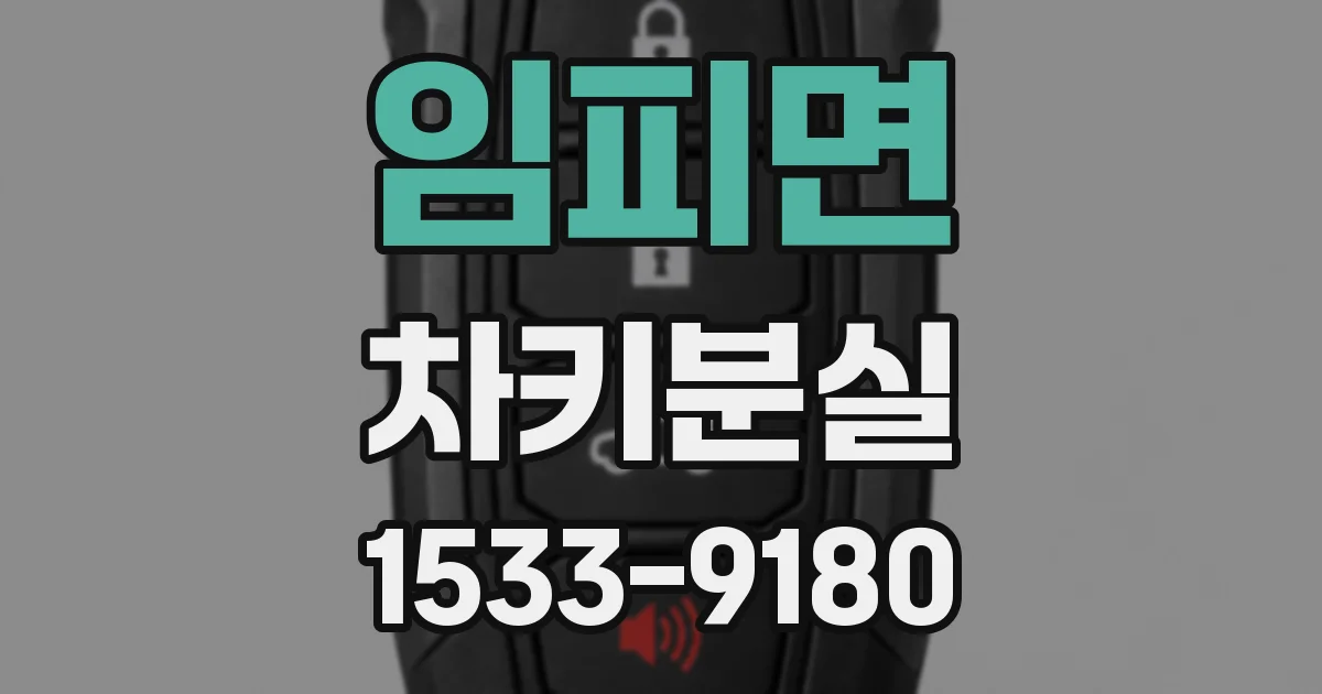 임피면 차키분실