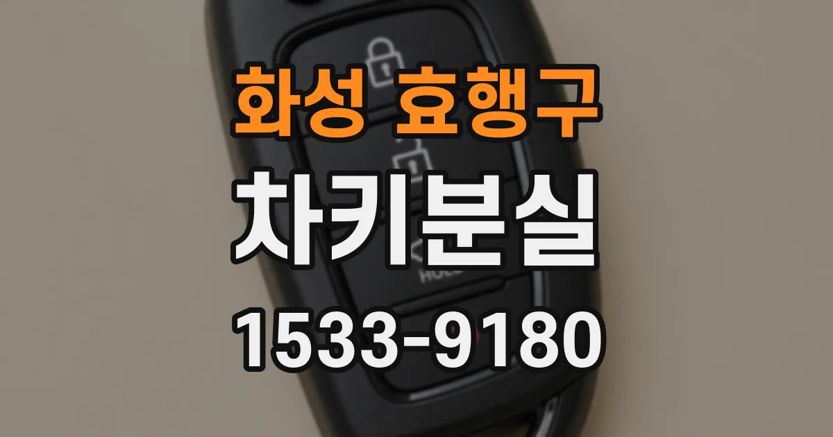 화성 효행구 차키분실
