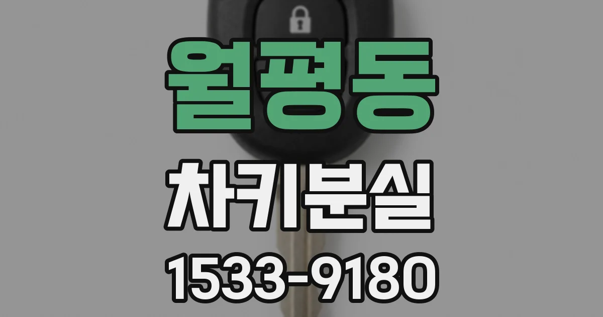 월평동 차키분실