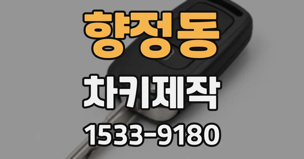 향정동 차키제작