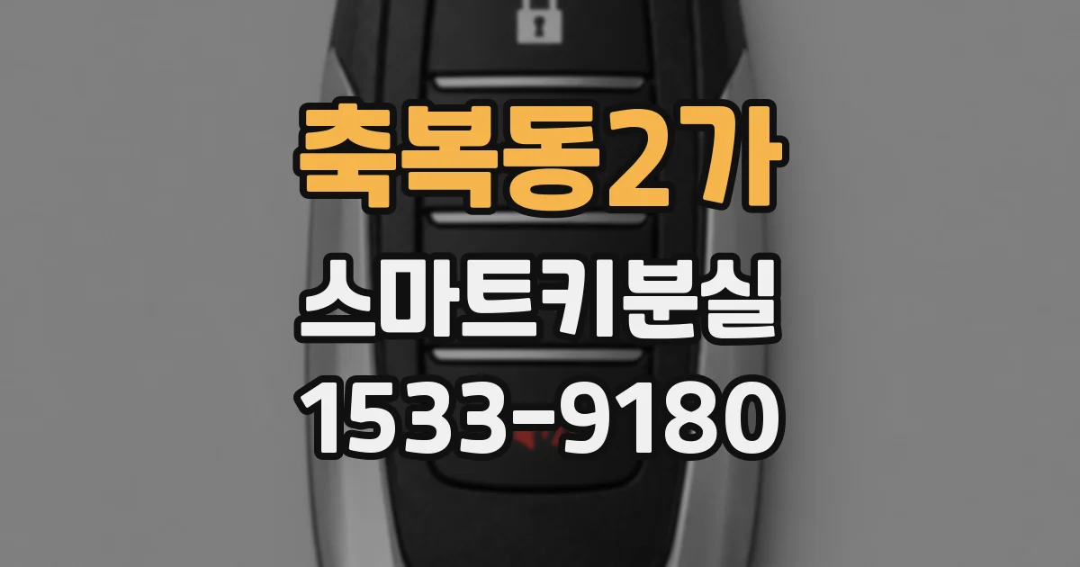 축복동2가 스마트키분실
