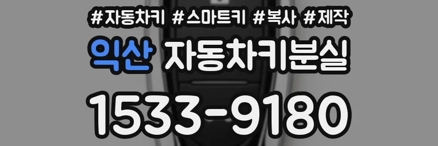 익산 자동차키분실