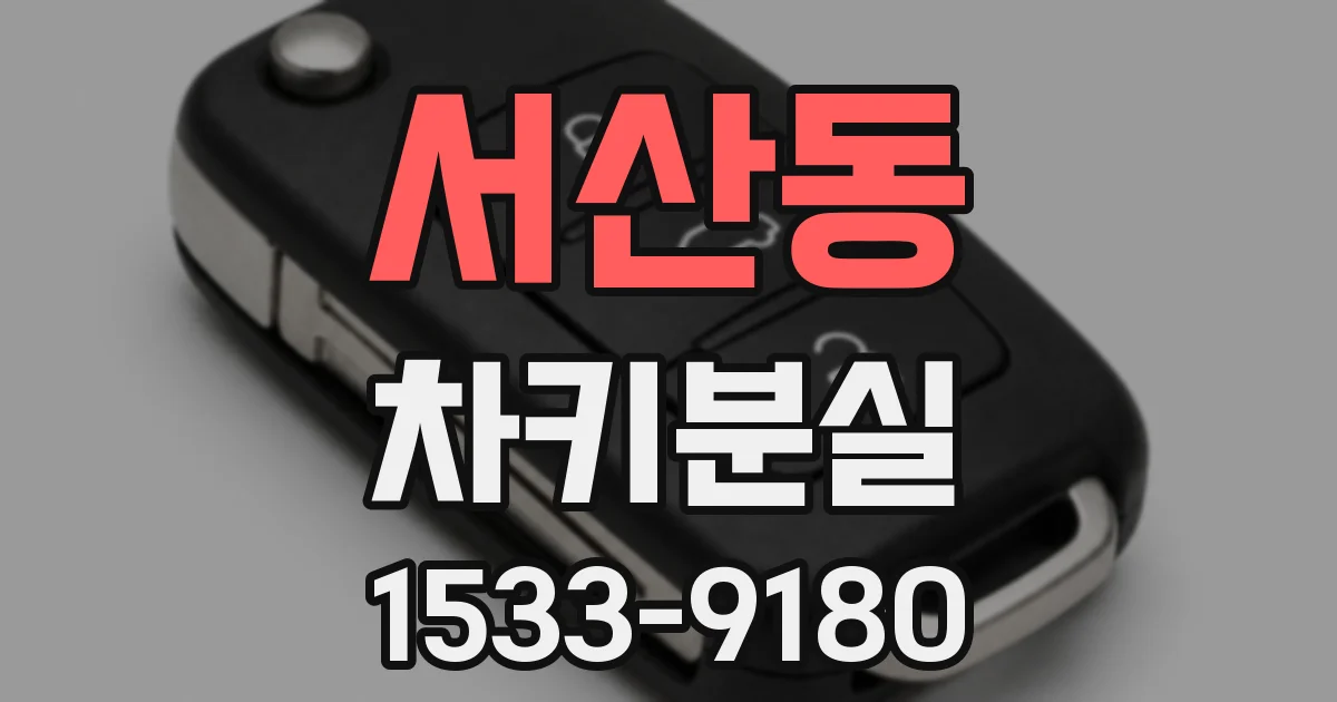 서산동 차키분실