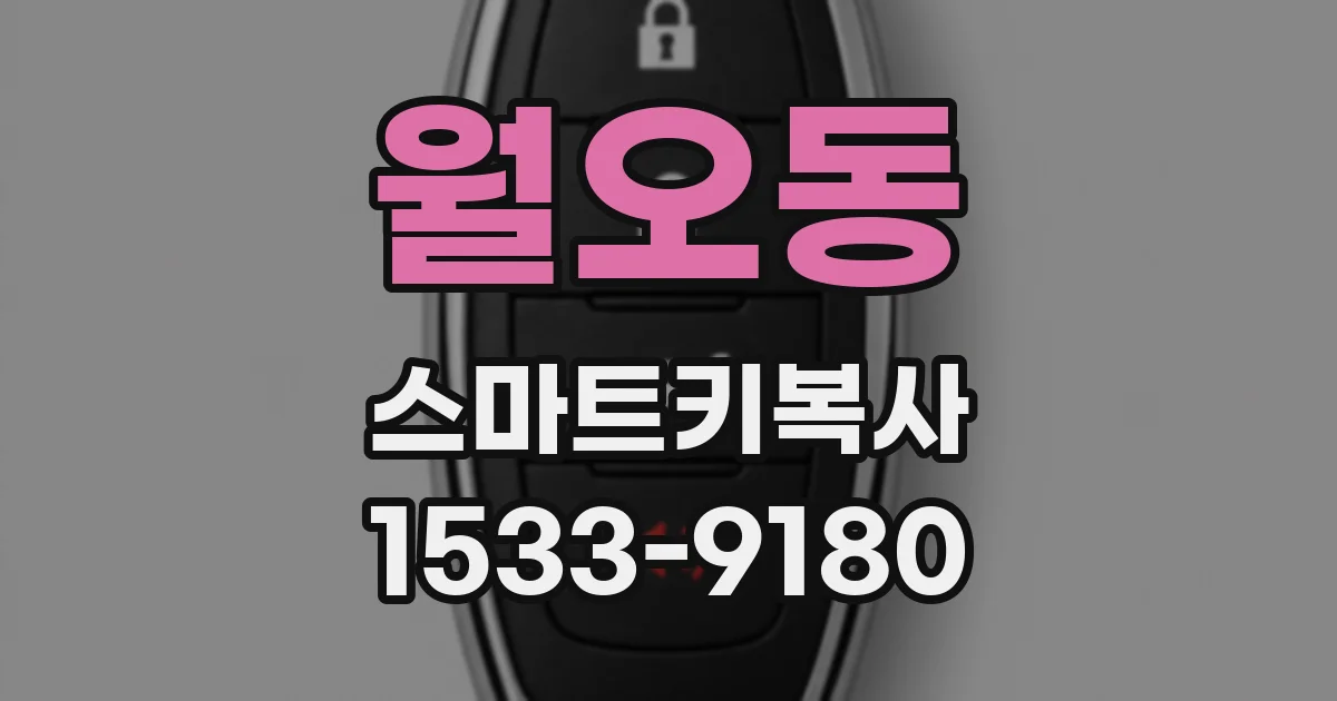 월오동 스마트키복사