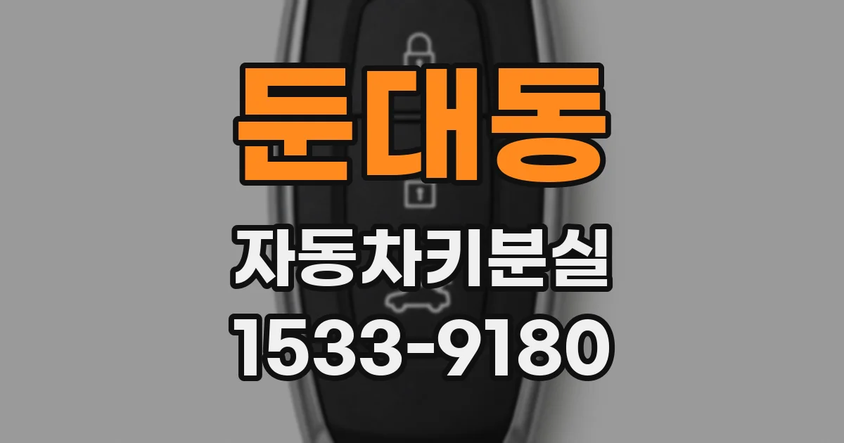 둔대동 자동차키분실
