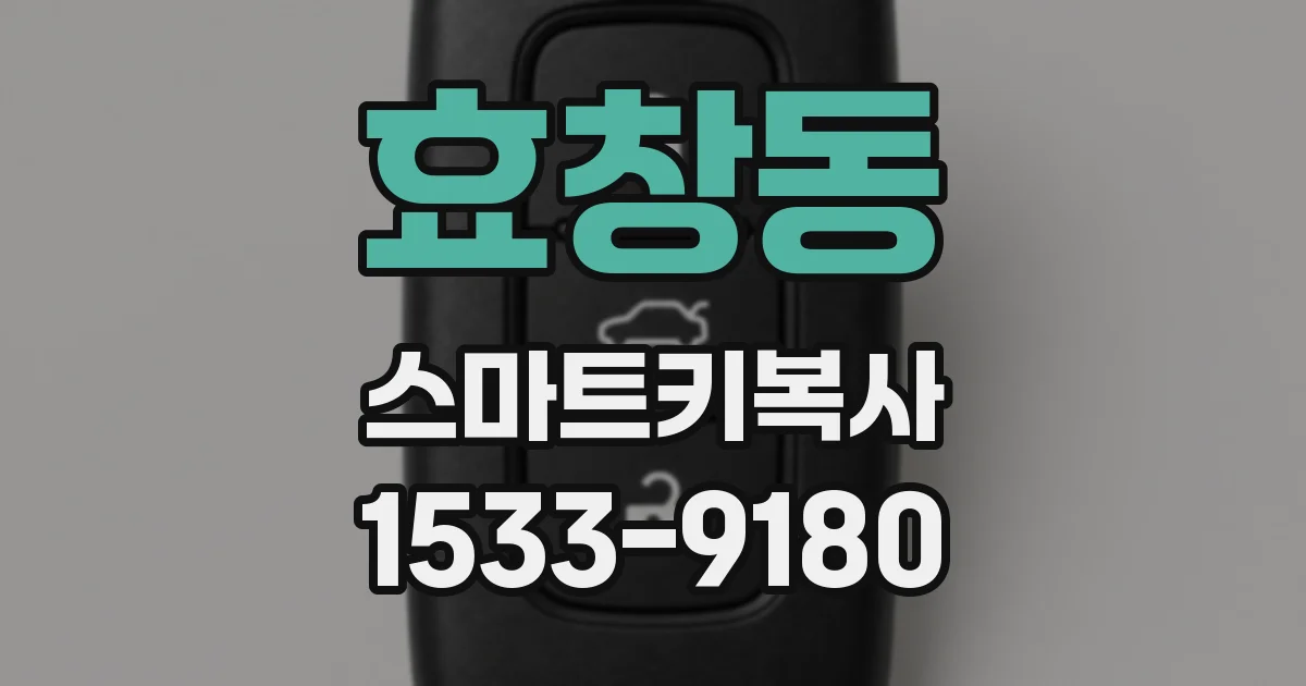 효창동 스마트키복사
