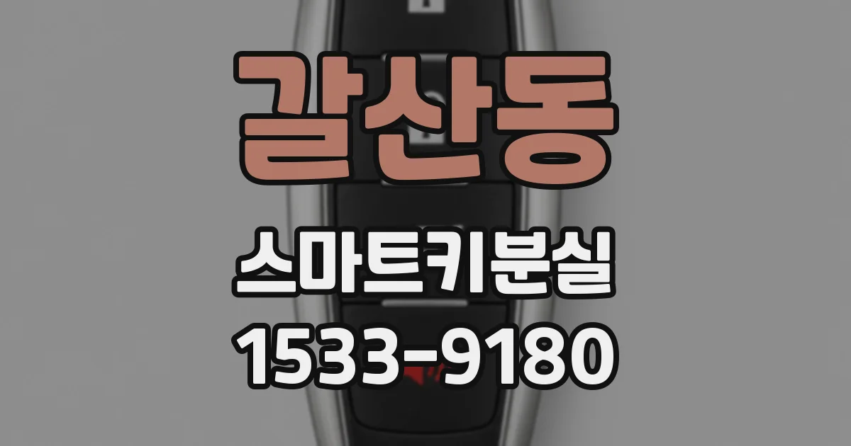 갈산동 스마트키분실